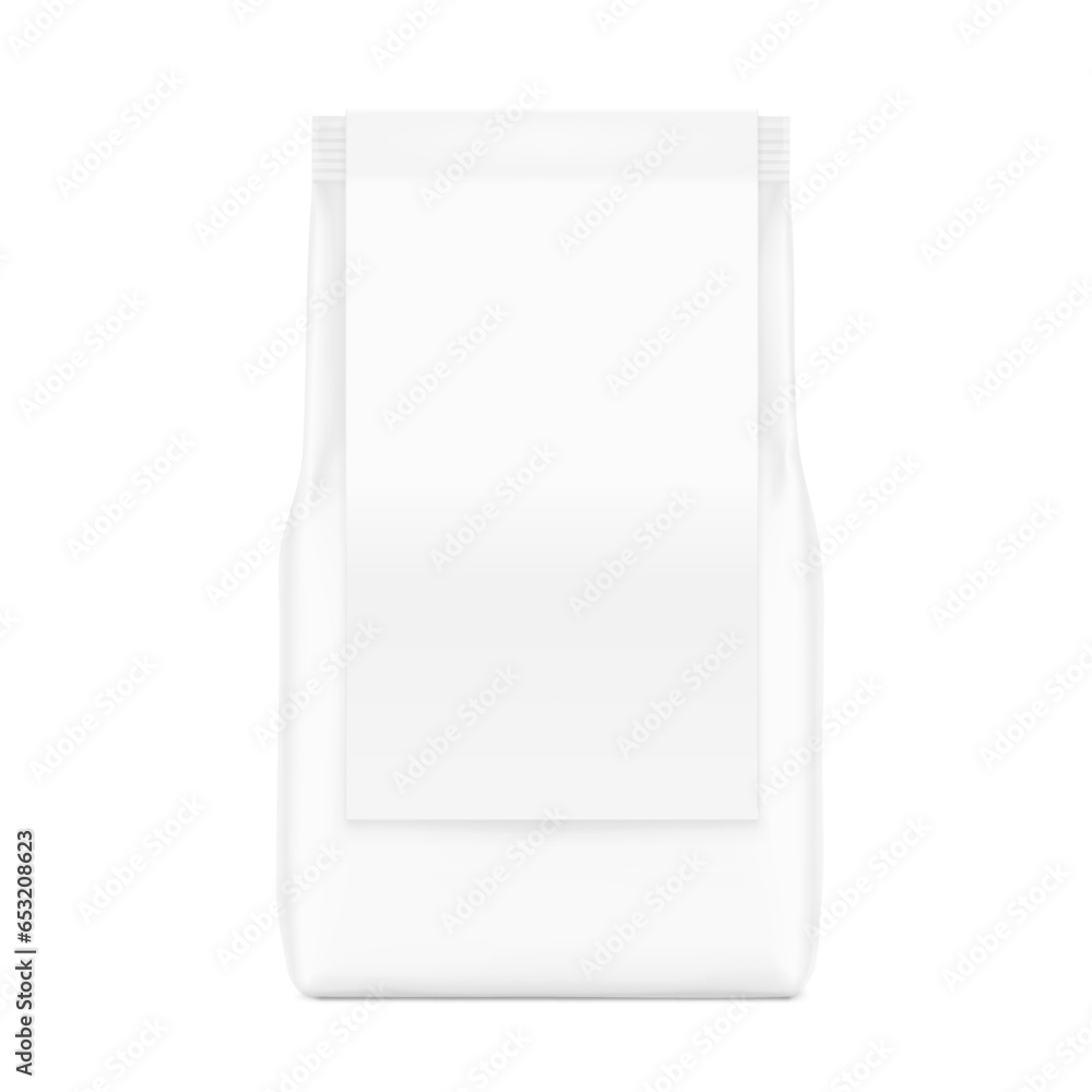 Transparent package with label isolated on white background. Vector illustration. Can be use for template your design, promo, adv. EPS10. Transparent package with label isolated on white background. Vector illustration. Can be use for template your design, promo, adv. EPS10.