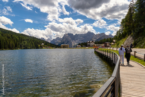 Misurina Lake, Belluno Dolomites, Auronzo di Cadore, Belluno District, Veneto, Italy photo