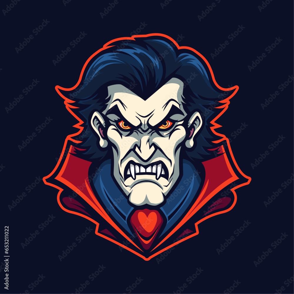 Dracula mascot vector illustration