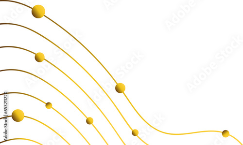 abstract golden line ornament