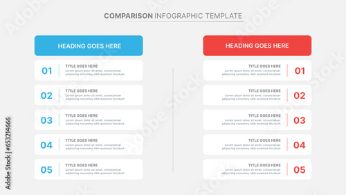 Comparison Infographic Design Template