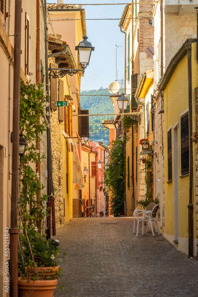 Sirolo's Picturesque Narrow Streets, Italy.