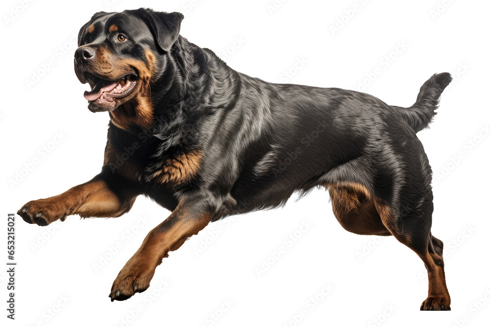 Obraz premium rottweiler looking isolated on white