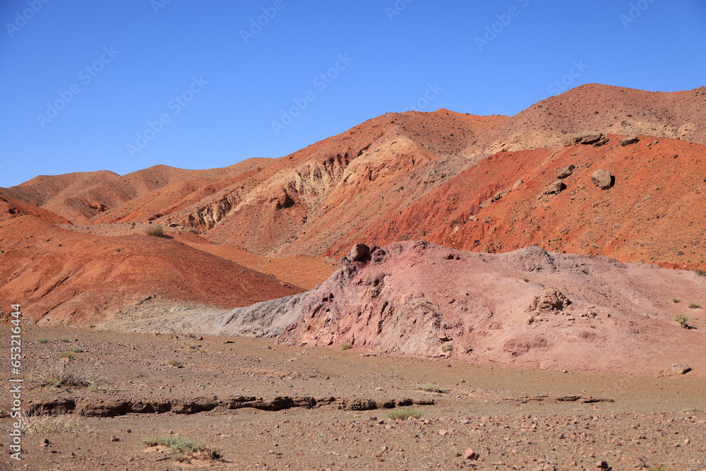 Landscape in the Altai Gobi Mountains area, Bayankhongor province, Mongolia