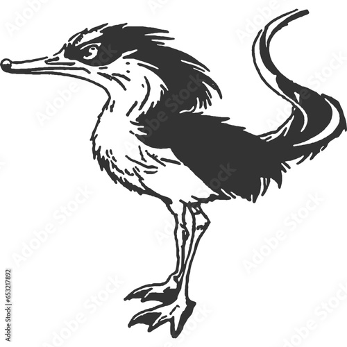 Gloomfeather Vintage Illustration Vector