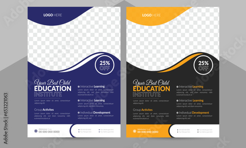 Professional & Modern Flyer Cover Design template for Development your business and target consumer , vector design