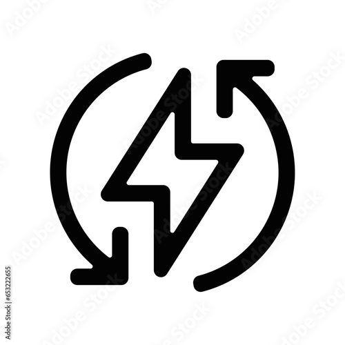 picto logo icones et symbole ecologie recyclage renouvlable electricite gras