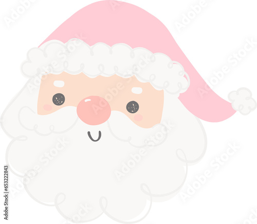 Wallpaper Mural Cute pink Santa Claus face Torontodigital.ca