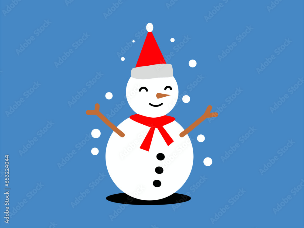 Icon Image of a happy snowman Icon Image of a happy snowman
