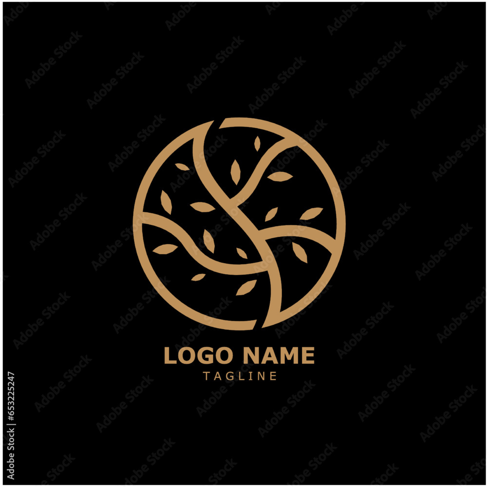 botanic simple vector icon illustration template design botanic simple vector icon illustration template design