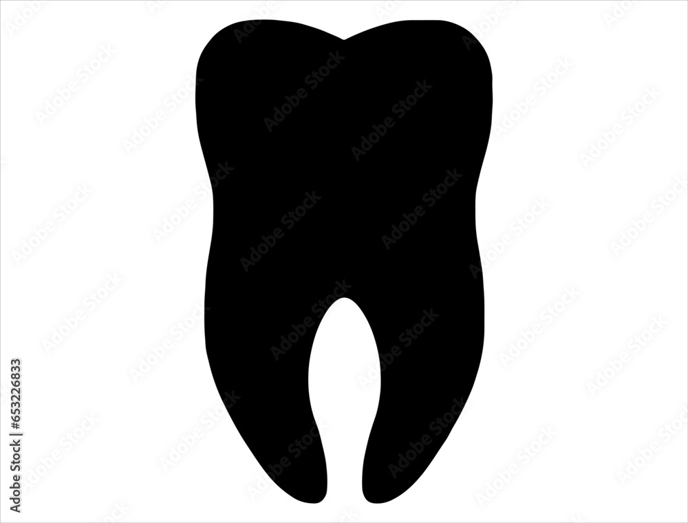 Teeth silhouette vector art Teeth silhouette vector art