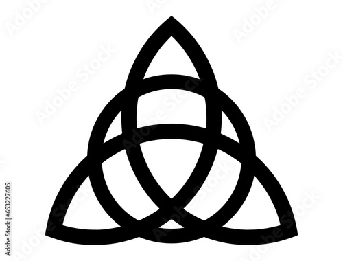 Triquetra silhouette vector art