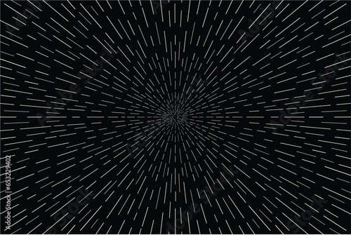 Abstract fractal space burst. Space speed illustration