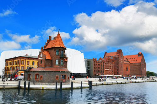 Stralsund ist UNESCO-Weltkulturerbe. The Stralsund pilot house was built in 1901 as a pilot guard on Stralsunder Harbour Island. 