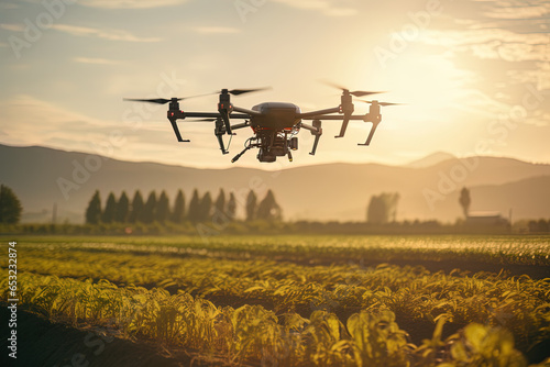 Crop plans taken by drones, precision and efficiency of modern agricultural practices