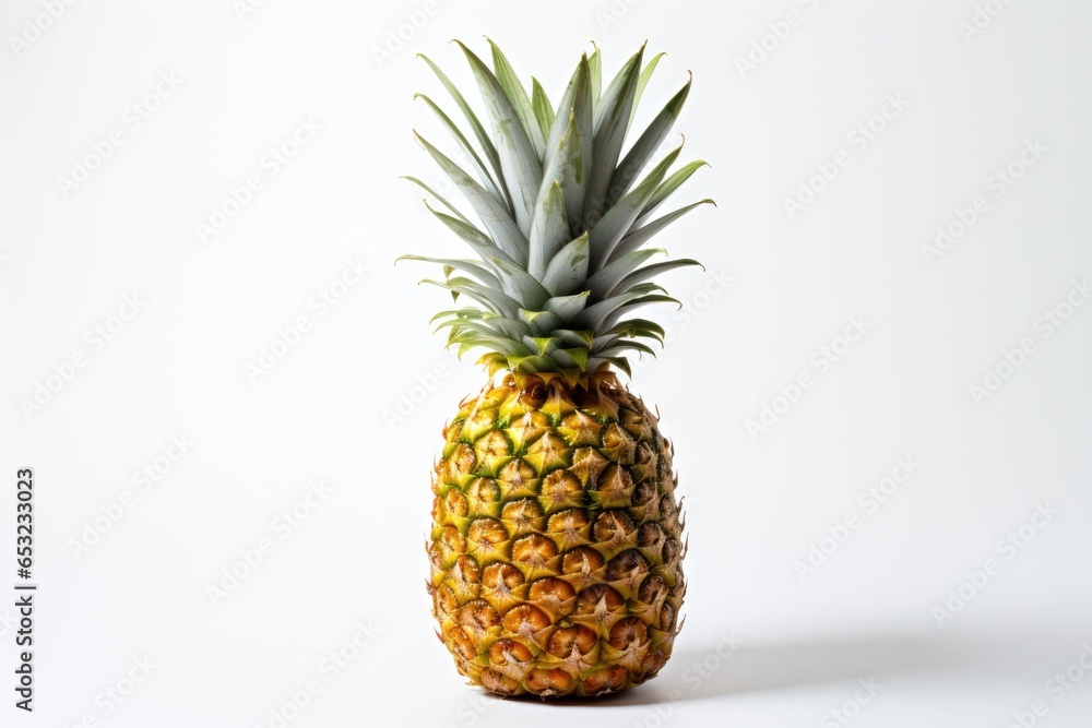 Fresh ripe pineapple fruit isolated on white backround Fresh ripe pineapple fruit isolated on white backround