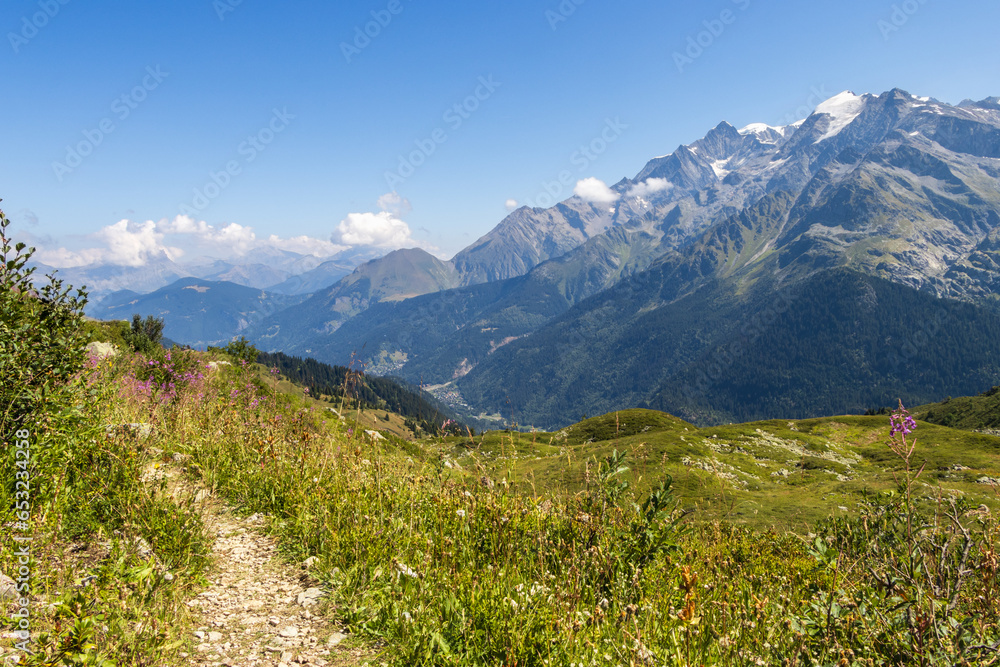 landscape in the mountains, mont blanc