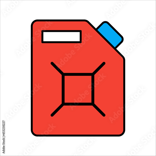 Oil canister icon, gasoline icons vector. Simple illustration of icon vector illustration on white background