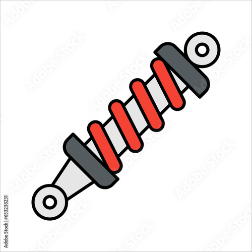 car suspension icon, auto service, repair, car detail, vector illustration on white background