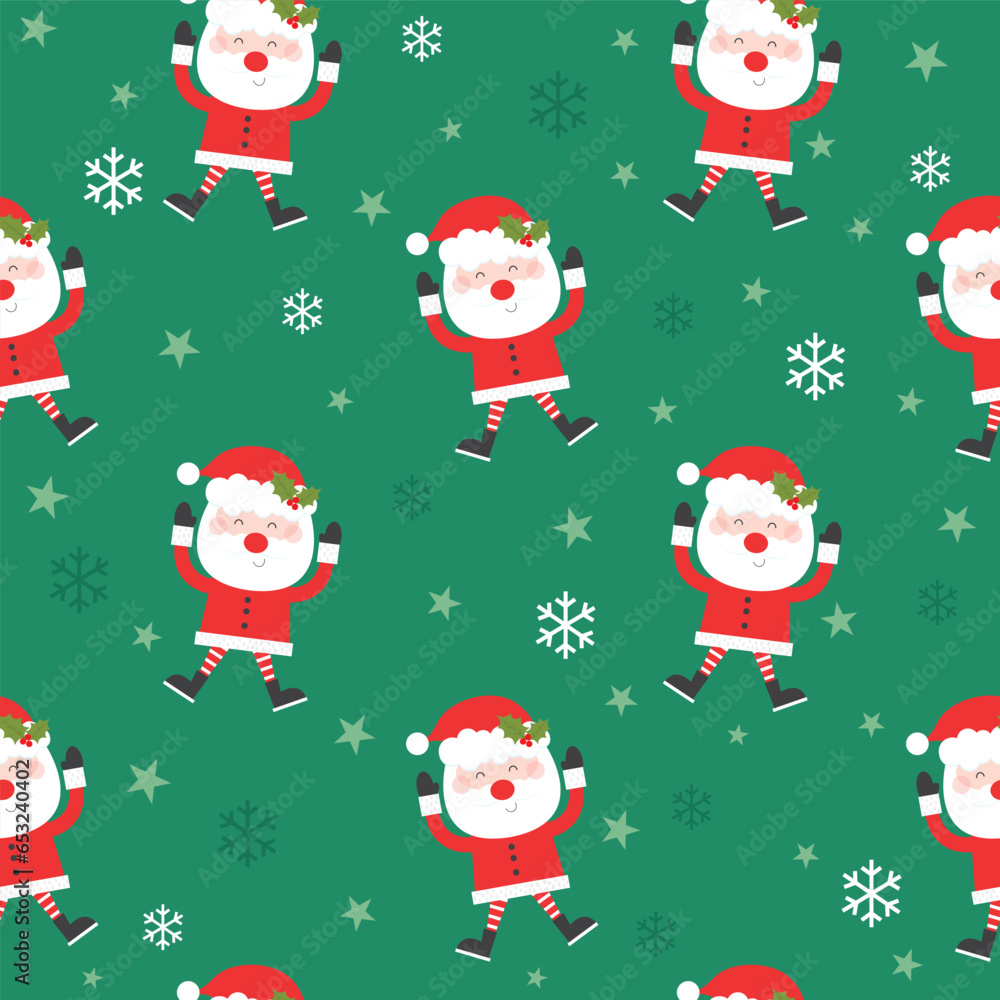 seamless pattern with santa claus design seamless pattern with santa claus design