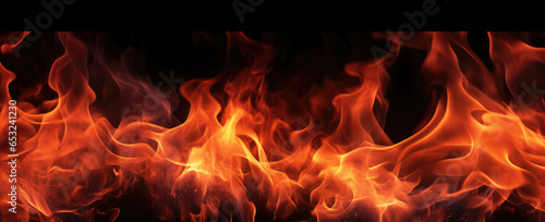 burning flames, fire background, Generative AI