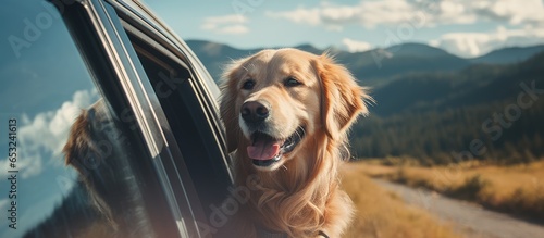 Road tripping with a Golden Retriever