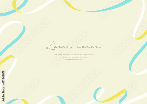 Cute ribbon vector design frame
