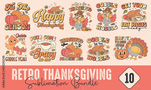 Retro Thanksgiving Sublimation Bundle
