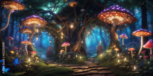 The enchanted forest awaits, with its hidden secrets and mystical charm. © Graphiczone-Ashik