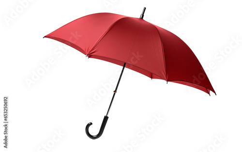 Red Umbrella on Transparent Background