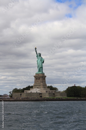 Beautiful view of American symbol Statue of Liberty - New York, USA