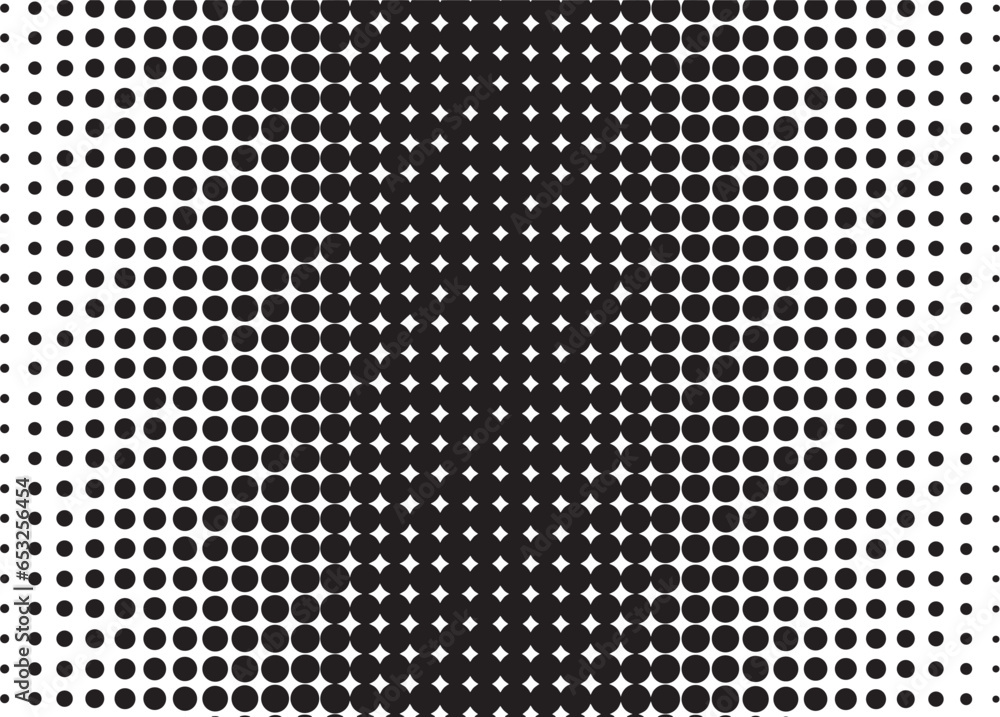 Halftone effect dot tone grunge effect abstract pattern texture vector graphic retro illustration. gradient halftone background art shape modern creative pop wallpaper.
