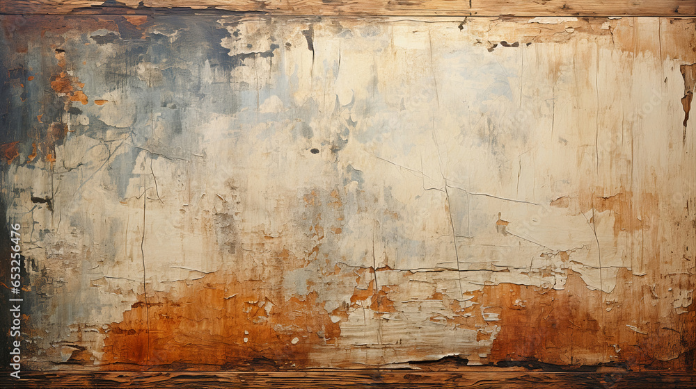 Fototapeta premium Abstract background made of old plaster with the addition of paints. Generative AI