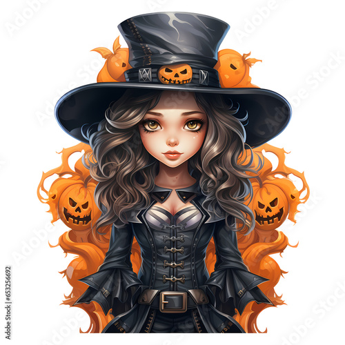 Cosplay Halloween Clipart Illustration
