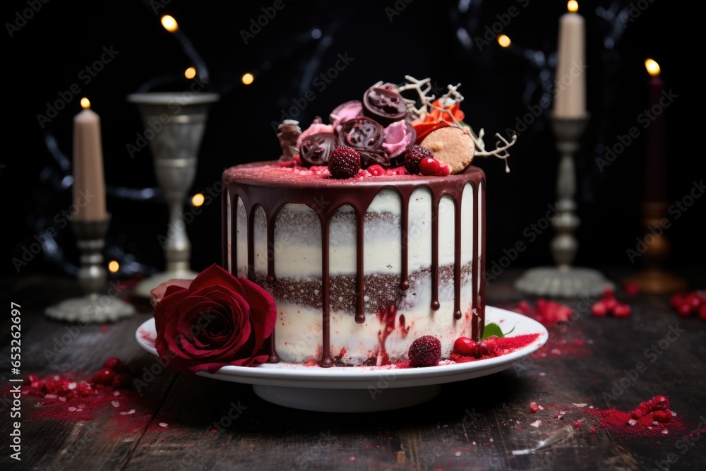 a cake with the outgoing year written on the icing a cake with the outgoing year written on the icing