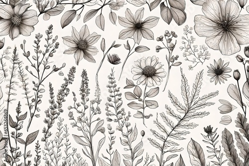 seamless floral background © Nazir