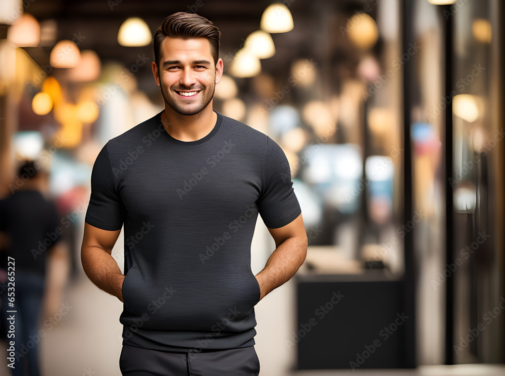Smiling guy phone medium waist maximum cinematic Smiling guy phone medium waist maximum cinematic