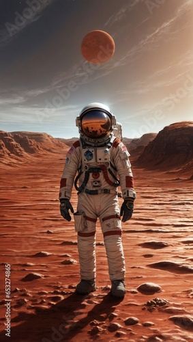 astronaut in mars © naufal