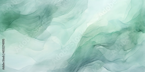 Pale gray blue green abstract watercolor drawing. Sage green color. Art background for design