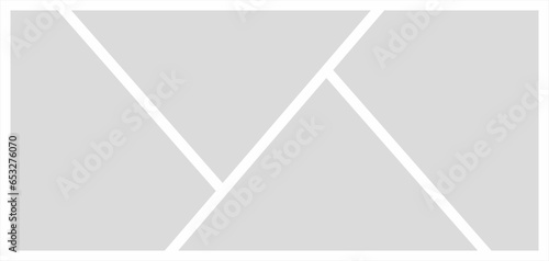 Pictures or photos frame collage. comics page grid layout abstract photo frames and digital photo wall template
