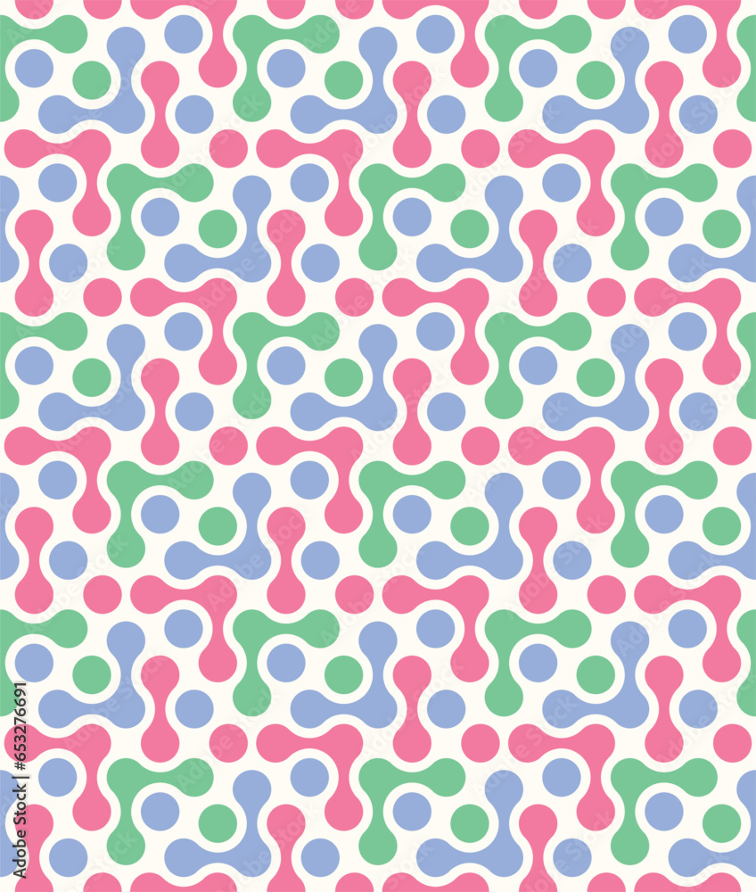 Geometric Circles Abstract Vector Chail Style Seamless Pattern Trendy Fashion Colors Minimalist Texture Geometric Circles Abstract Vector Chail Style Seamless Pattern Trendy Fashion Colors Minimalist Texture