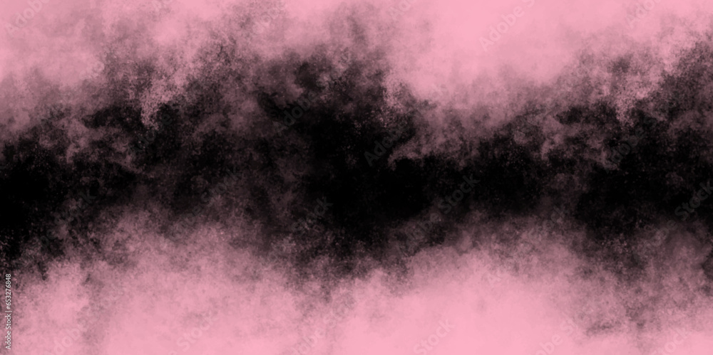 Fototapeta premium Blush Fog or smoke color isolated background for effect. Abstract watercolour night sky background with smoke effect with fog clouds Background Powder of Colors Exploded Blush Fog or smoke color isol