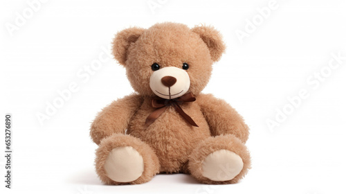 Teddy bear on white background
