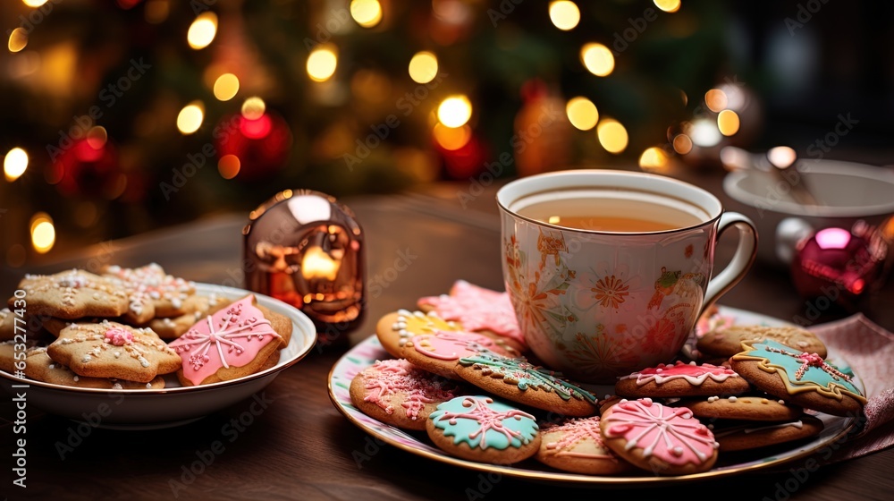 Yuletide Delights: Colorful Christmas Bakery Treats and Festive Sweets in 8K created with generative ai technology Yuletide Delights: Colorful Christmas Bakery Treats and Festive Sweets in 8K created with generative ai technology
