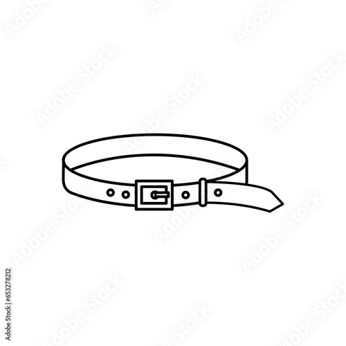 Belt icon illustration isolated vector sign symbol