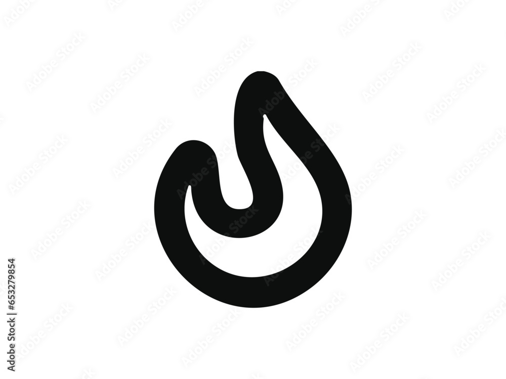 illustration of a black and white symbol illustration of a black and white symbol