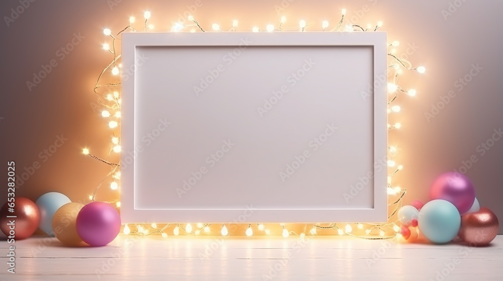 empty blank wall hanging picture frame Christmas empty blank wall hanging picture frame Christmas