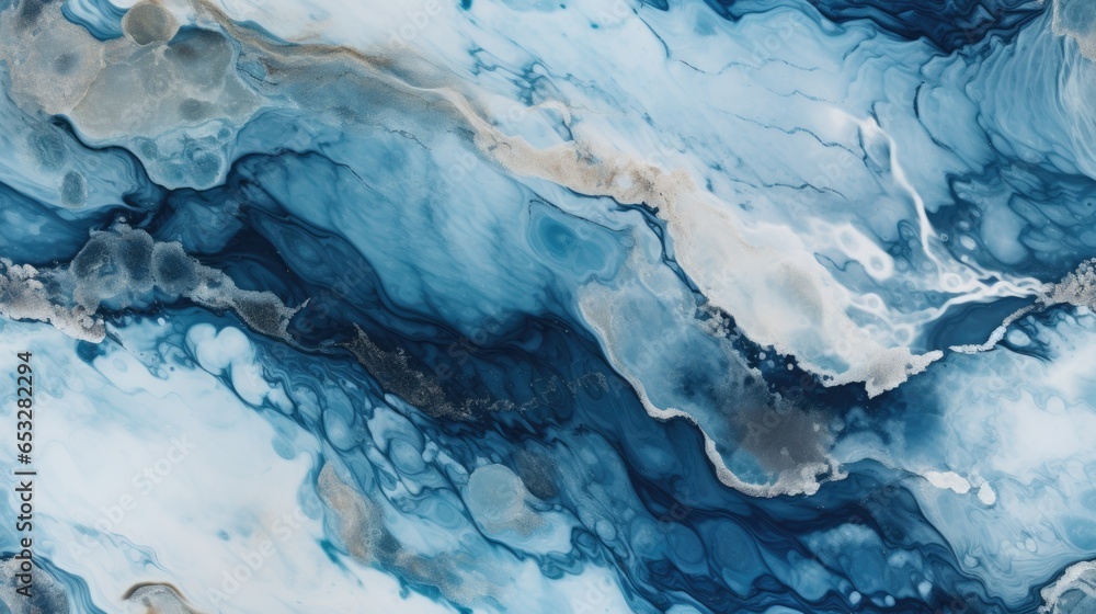 abstract marble texture agate blue, ai