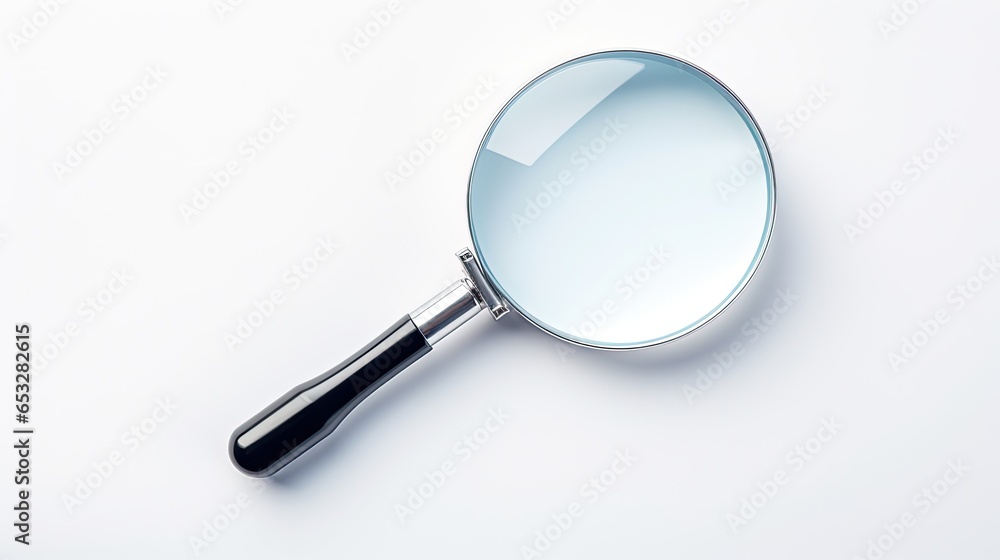 Magnifying glass on a white background. Magnifying glass on a white background.