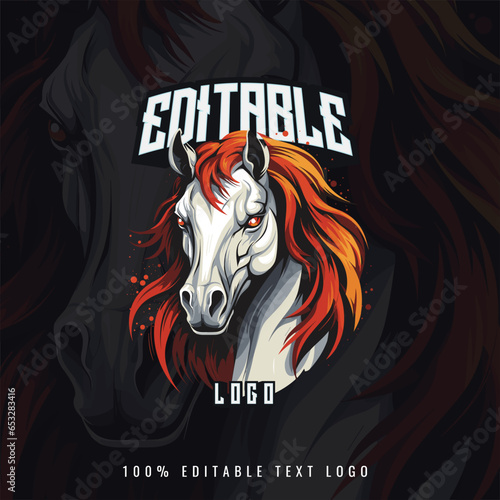 Vector Horse Sport Logo Illustration